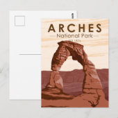 Arches National Park Delicate Arch  Briefkaart (Voorkant / Achterkant)