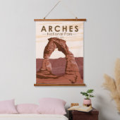 Arches National Park Delicate Arch  Hangend Wandkleed (Slaapkamer)