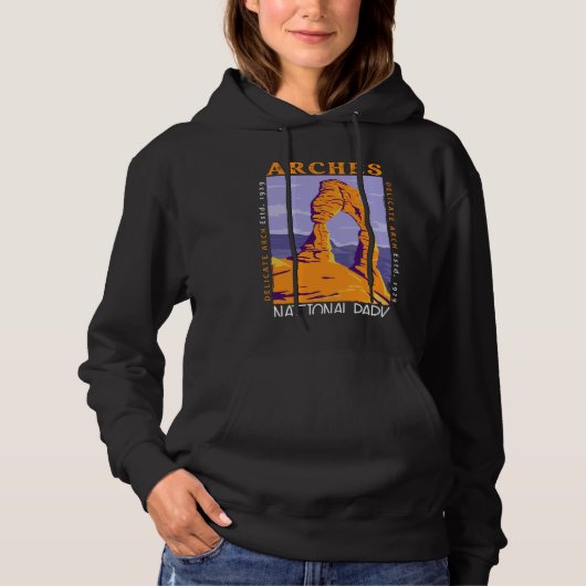 Arches National Park Delicate Arch Hoodie (Voorkant)