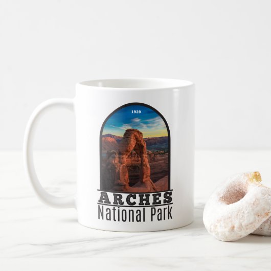 Arches National Park Delicate Arch  Koffiemok (Met donut)