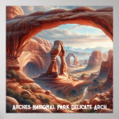 Arches National Park Delicate Arch Poster (Voorkant)