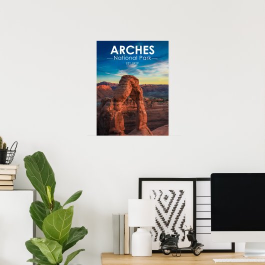 Arches National Park Delicate Arch Poster (Thuiskantoor)