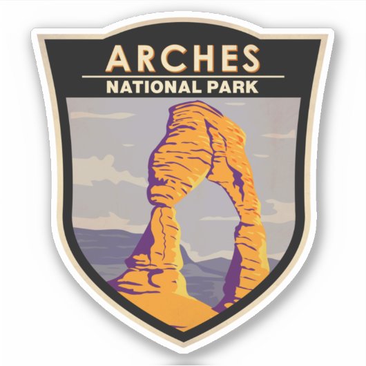Arches National Park Delicate Arch Sticker (Voorkant)