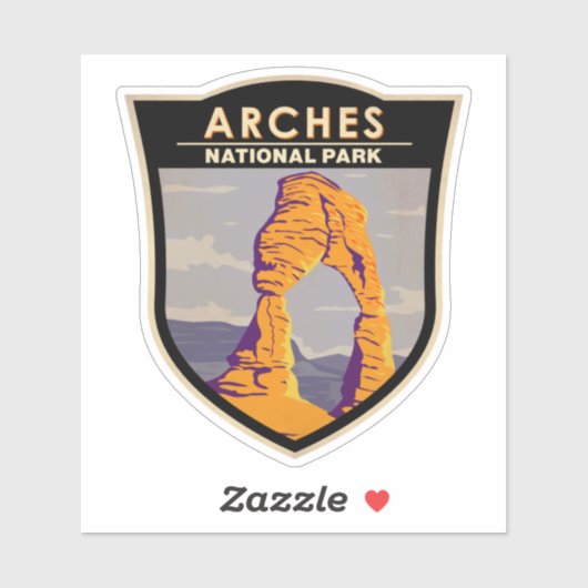 Arches National Park Delicate Arch  Sticker (Vel)