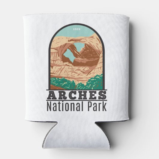 Arches National Park Double Arch  Blikjeskoeler (Achterkant)