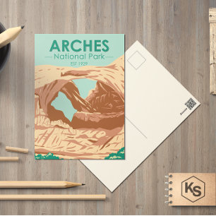 Arches National Park Double Arch Briefkaart