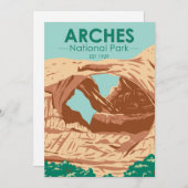 Arches National Park Double Arch Feestdagenkaart (Voorkant / Achterkant)