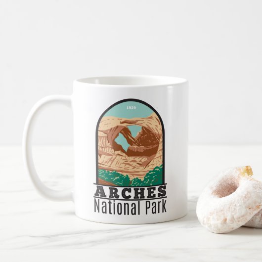 Arches National Park Double Arch  Koffiemok (Met donut)