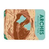 Arches National Park Double Arch Magnet Magneet (Horizontaal)