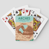 Arches National Park Double Arch Pokerkaarten (Achterkant)
