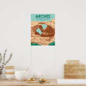Arches National Park Double Arch Poster (Keuken)