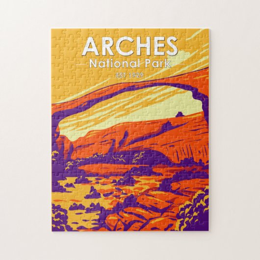 Arches National Park Double Arch Sunset  Legpuzzel (Verticaal)