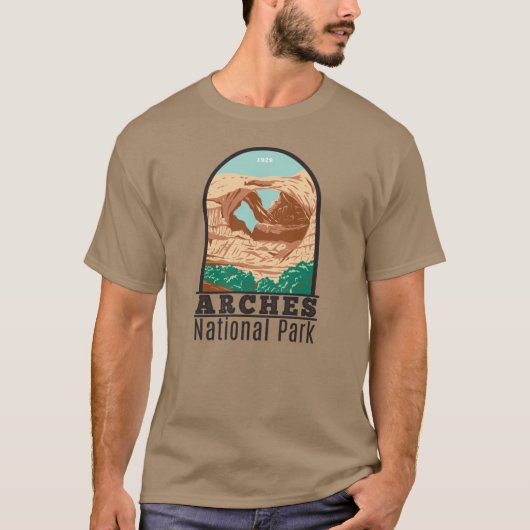 Arches National Park Double Arch  T-shirt (Voorkant)