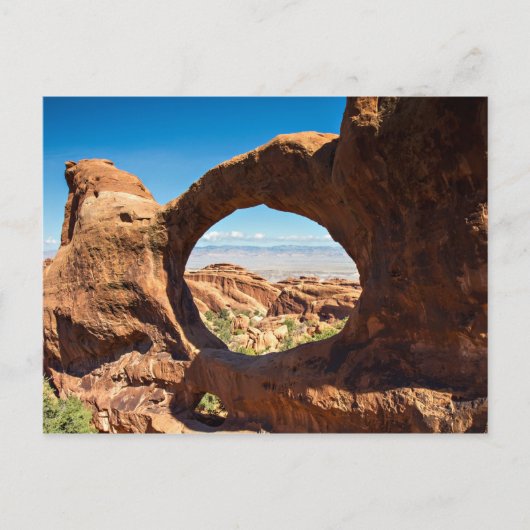 Arches National Park - Double O Arch briefkaart (Voorkant)