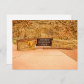 Arches National Park Entrance Sign Briefkaart (Voorkant / Achterkant)