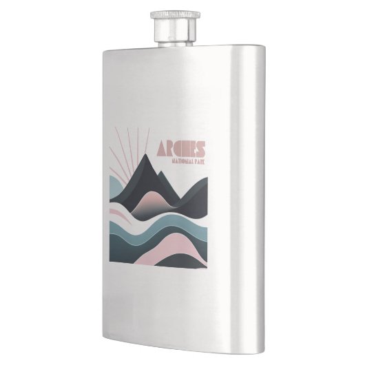 Arches National Park Gekleurde heuvels Flacon (Links)