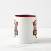 Arches National Park Illustratie Retro Mok (Midden)