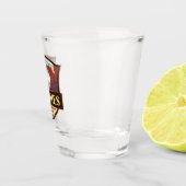 Arches National Park Illustratie Retro Shot Glas (Rechts)