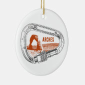 Arches National Park Klim Carabiner Keramisch Ornament (Rechts)