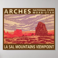 Arches National Park La Sal Mountains Uitzichtpunt
