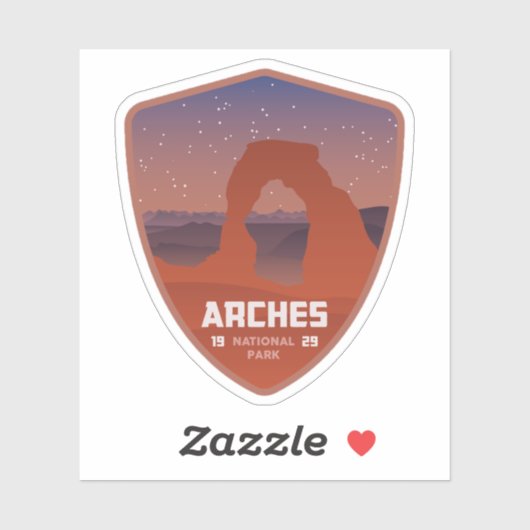 Arches National Park Large Vinyl Sticker (Vel)