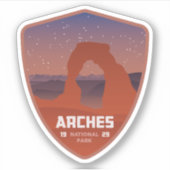Arches National Park Large Vinyl Sticker (Voorkant)