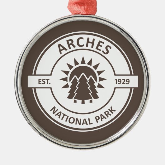 Arches National Park Metalen Ornament (Voorkant)