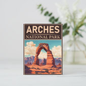 Arches National Park Moab Utah Delicate Arch Briefkaart (Staand voorkant)