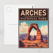 Arches National Park Moab Utah Delicate Arch Briefkaart (Voorkant / Achterkant)