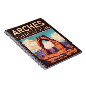 Arches National Park Moab Utah Delicate Arch Notitieboek (Rechterzijde)