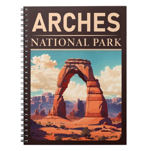 Arches National Park Moab Utah Delicate Arch Notitieboek (Voorkant)
