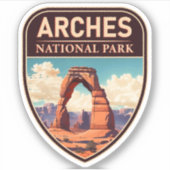 Arches National Park Moab Utah Delicate Arch Sticker (Voorkant)