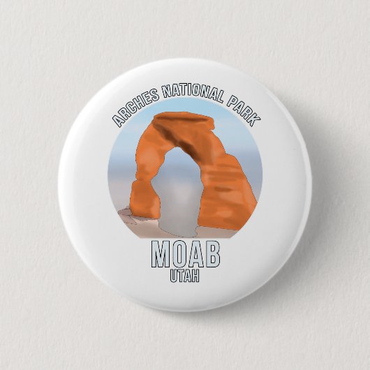 Arches National Park Moab Utah Ronde Button 5,7 Cm (Voorkant)