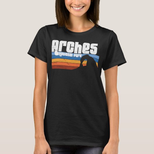 Arches National Park Moab Utah Vacation Retro UT T-shirt (Voorkant)