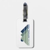 Arches National Park Mountain Sun Bagagelabel (Achterkant verticaal)