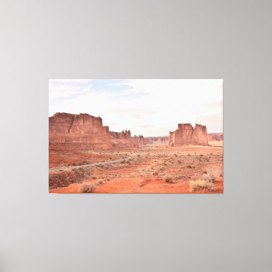 Arches National Park Na de Storm Canvas Afdruk (Voorkant)