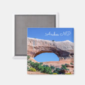 Arches National Park - North Window - Utah, Vereni Magneet (Voorkant / Achterkant)