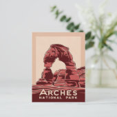 Arches National Park Red Rock Feestdagenkaart (Staand voorkant)