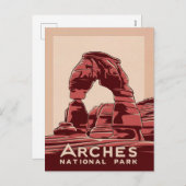 Arches National Park Red Rock Feestdagenkaart (Voorkant / Achterkant)