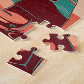 Arches National Park Retro Abstract Legpuzzel (Zijkant)