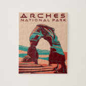 Arches National Park Retro Abstract Legpuzzel (Verticaal)