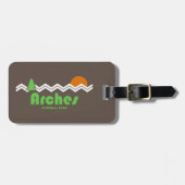 Arches National Park Retro Bagagelabel (Voorkant horizontaal)