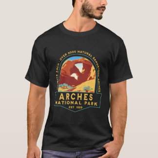 Arches National Park Retro Delicate Arch Wandelwag T-shirt