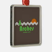 Arches National Park Retro Metalen Ornament (Rechts)