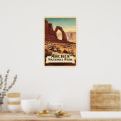 Arches National Park Retro Poster (Keuken)