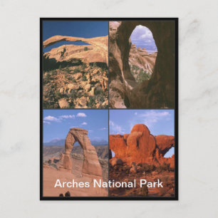 Arches National Park Sandstone Aches Fotocollage Briefkaart