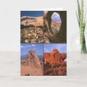 Arches National Park Sandstone Aches Utah Foto's Kaart (Voorkant)
