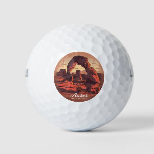 Arches National Park Sandstone Golfballen (Voorkant)