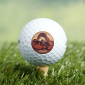Arches National Park Sandstone Golfballen (Insitu Shirt)