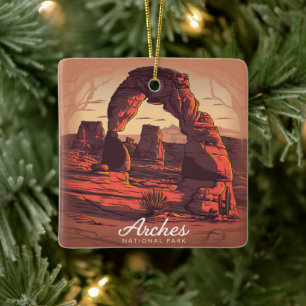 Arches National Park Sandstone Keramisch Ornament